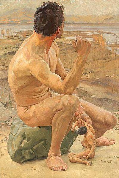 Otto Greiner Prometheus. oil painting picture